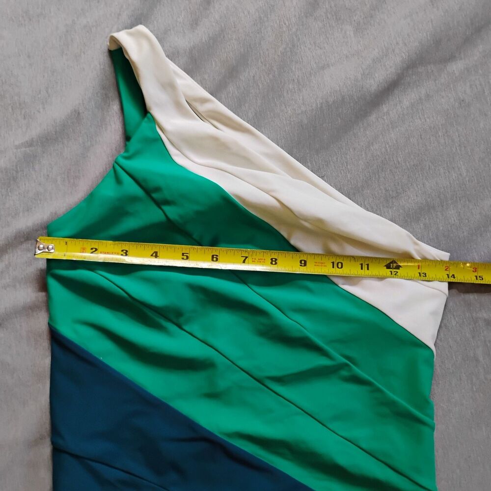 Summersalt The Sidestroke One Piece Swimsuit Size 6LT Tall Colorblock Green - Picture 8 of 15